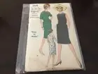 1962 VOGUE #5649 - LADIES ( 2 STYLE ) JEWEL NECKLINE-FITTED DRESS PATTERN 16FF