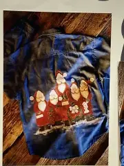 VTG MS Designs Primitive Applique Patterns Santa Shirt Applique & Paint