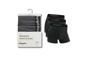 King Gee Mens Bamboo Work Trunks 3 Pack K19005 - Charcoal