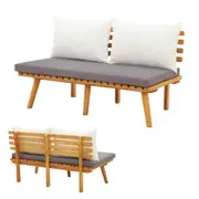 Outdoor Garden Bench Seat Chair Patio Furniture Hardwood Lounge Chairs Cushions