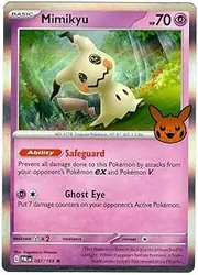 Pokemon - Mimikyu 097/193 - Trick or Trade 2023 - Holo Foil - Halloween Stamp Exclusive