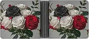 [QSKDLAC] Slim Durable Leather Credit Card Holder Custom Black White Red Wallet for Men Women Perfect for Business Travel Style One Size Wallet, Style, One size, PU Flip Wallet