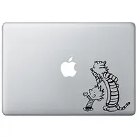 在飛比找蝦皮購物優惠-Calvin and Hobbes 看筆記本電腦貼花 Mac