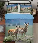 3D Animal Deer 1481NA Bed Pillowcases Quilt Cover Duvet Kathy Barefield Fay