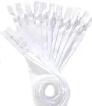 100 YKK White #3 Coil Zippers (7" Inches) for Crafts & Apparel-Made in USA