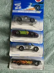 1996 Hot Wheels Sports Car Series 4 Car Set Mint Condition