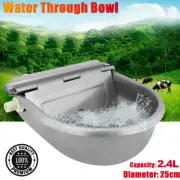 Stainless Steel Water Trough Bowl Automatic Drinking Dog Horse Chicken Auto Fill