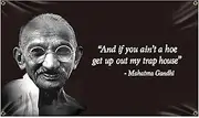 Gandhi Flag 3x5 FT Banner Dorm Banner with Four Brass Grommets for College Party Indoor Decorations