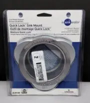 Insinkerator Quick Lock Sink Mount (Food Waste Disposer) QLM-00...Stainless..New