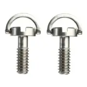 2 PCS Hinged Extended Screw D-ring Screw Camera Fixing Screw Tripod Qr Plate