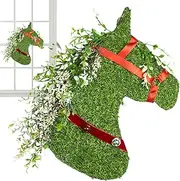 [Generic] Christmas Porch Decor,Realistic Christmas House Decor Outdoor Christmas Wreath | Decorative Ornaments Versatile Indoor Christmas Decor for Indoor Outdoor