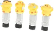 GAROZATION Cute Glasses Ghost Series Valve Caps Bicycle Tire Valve Stem Covers Easy Switching Compatibility