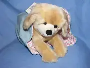 Steiff Kelly Dog In Heart Bag Soft Plush Toy Birthday Christening New Gift Boxed
