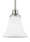 Sea Gull Lighting 6113201-962 Metcalf 1-Light Mini-Pendant in Brushed Nickel