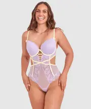 Phoebe Push Up Bodysuit - Purple