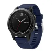 Silicone Sport Band Strap For Garmin Fenix 5 Midnight Blue