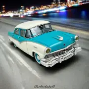 1957 Ford Customline Aqua Green/White Trax Select Series TSS22B 1:43