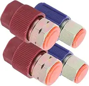 Didiseaon 4pcs Quick Disconnect Adapter Includes Fittings and Caps Plated Easy Installation for Car Charging Retrofit