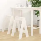 NNEVL Stools 2 pcs White 40x40x60 cm Solid Wood Pine
