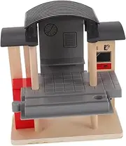 Train Station Building Blocks Wooden Train Tracks Bridge Creative Playset for Boys and Girls Educational Value