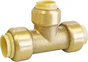 SOMATHERM FOR YOU - Brass tea reduced for copper pipes or PEX or multi-layered Ø16-Ø14-Ø16 clip