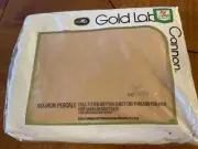 Cannon Gold Label No-iron Percale Full Fitted Bottom Sheet Tan Sheets 54” X 76”