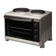 Russell Hobbs RHTOV2HP Compact Kitchen Electric Toaster Oven 30L w/Hotplate/Rack