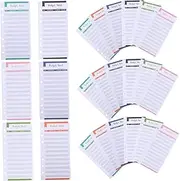 SEWACC 40Pcs Assorted Color Cards Practical Business Sheets for Personal Finance Planning Portable Consumption Cards for Monthly Management