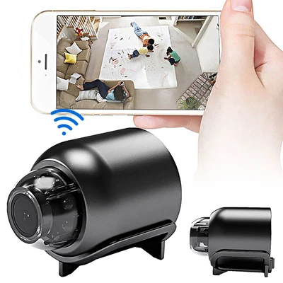 Mini Spy Wifi Wireless Camera Night Vision Home Security 1080P HD DVR Hidden BK