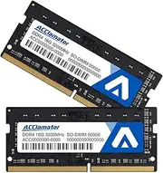 Acclamator DDR4 32GB Kit (2 x 16GB) 3200MHz PC4-25600 CL22 (2933MHz or 2666MHz) Unbuffered Non-ECC 1.2V SODIMM 260-Pin Laptop Notebook PC Computer Memory Module Ram Upgrade