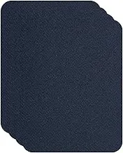 uxcell Down Jacket Repair Patches, 3.7 x 5 Inch Fit for Self Adhesive Fabric Repair Patch Pre-Cut Waterproof Fabric Patches for Jackets Clothing Tent Sleeping Bags (4 Pack, Navy Blue)