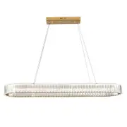 Crystal Wave Linear Chandelier 100/150cm Gold/Silver