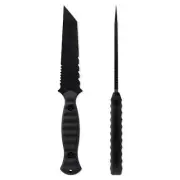 Toor Knives Overlord Fixed Blade Knife, Shadow Black