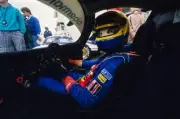 Dudley Wood sits in the cockpit on his Obermaier Racing Porsche 95- Old Photo