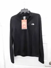 New The North Face Women’s Tiernie Black 1/4 Zip Jacket Size XL
