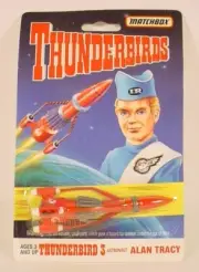 Matchbox THUNDERBIRDS Alan Tracy Thunderbird 3 Red Rocket Spaceship