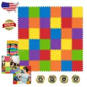 Durable Non-Toxic Baby Play Mat - Interlocking Foam, 36 Tiles, Ideal for Safety