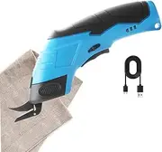 Electric Fabric Cutter - Cordless Scissors for Cardboard - Ergonomic USB Rechargeable Scissors, Small Handheld Scissors, Portable Box Cutter for Carpet, Felt, Cotton Fabrics