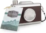 Stainless Steel Snapshot Flask by Foster & Rye