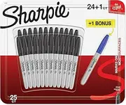 Sharpie Permanent Markers | Fine Point | Black | 24 Count