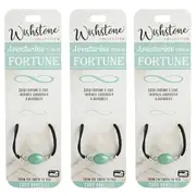 3PK Wishstone Collection Aventurine Stone of Fortune Cord Bracelet Jewellery GRN