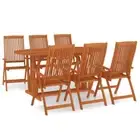 7-Piece Outdoor Dining Set Garden Patio Chairs Table Solid Wood Timber Furniture