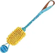Interactive Dog Rope - Tug Toy for Dogs, Puppy Chew Toy | Squeaky Rope Toy with Elastic Band for Teething Relief, Pet Supplies for Play and Bonding, Fun Training Toy for Active Dogs