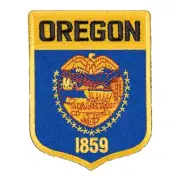 Oregon State Flag Shield Patch, United States of America Patches