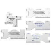 Measuring Tool Measuring Gauge Metal Quilting Template Sewing For Measuring