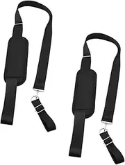 2pcs Lawn Mower Shoulder Strap Carrier Clamps Shoulder Strap for Leaf Blower Cover Handle Lanyard Mower Trimmer Harness Strap Grip Cordless Lawn Mower Pole Hedge Straps Nylon Black