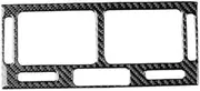 ATATNK Compatible for Suzuki Grand Vitara 2006-2013 Carbon Fiber Instrument Centre Conditioning air Vents Panel Car Accessories Trim Stickers(Black,Yellow1)