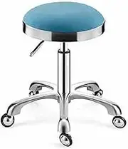 Saddle Rolling Stool with Wheels Adjustable Height,Saddle Stool,for Salon Clinic Lab Office Home Studio Kitchen Living(A)