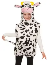 Hooded Cow Child Tunic Costume