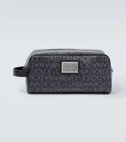 [Dolce & Gabbana] Dolce & Gabbana Leather washbag One Size black